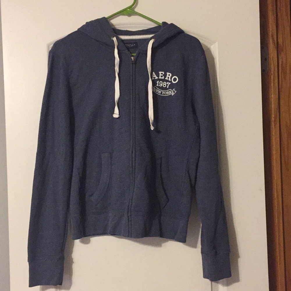 Hooded zip up sweatshirt